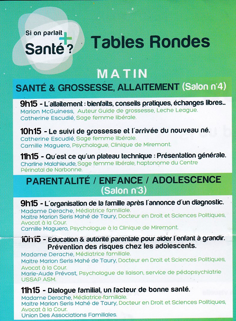 Programme salon sante